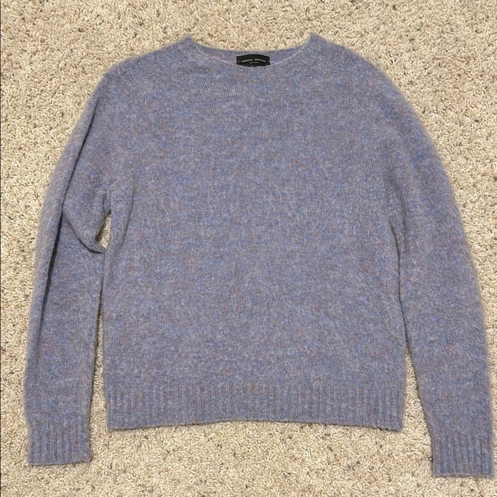 Roberto Collina Blue Classic Crew Neck Sweater